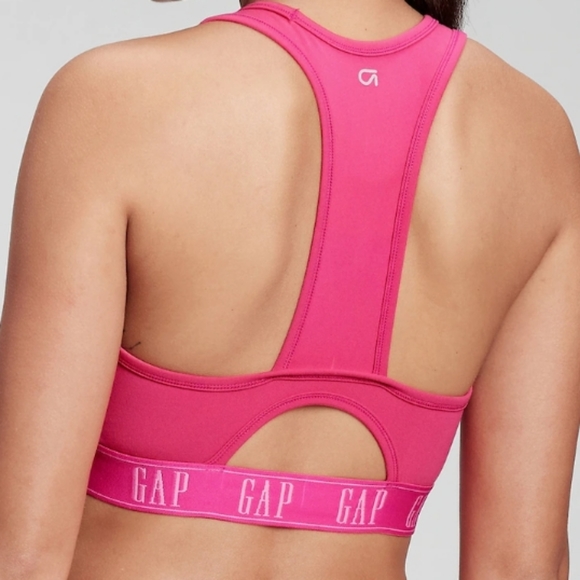 GapFit PowerMove T-Back Sports Bra in Teal Size Small MSRP $35 FPS040 - Picture 4 of 16